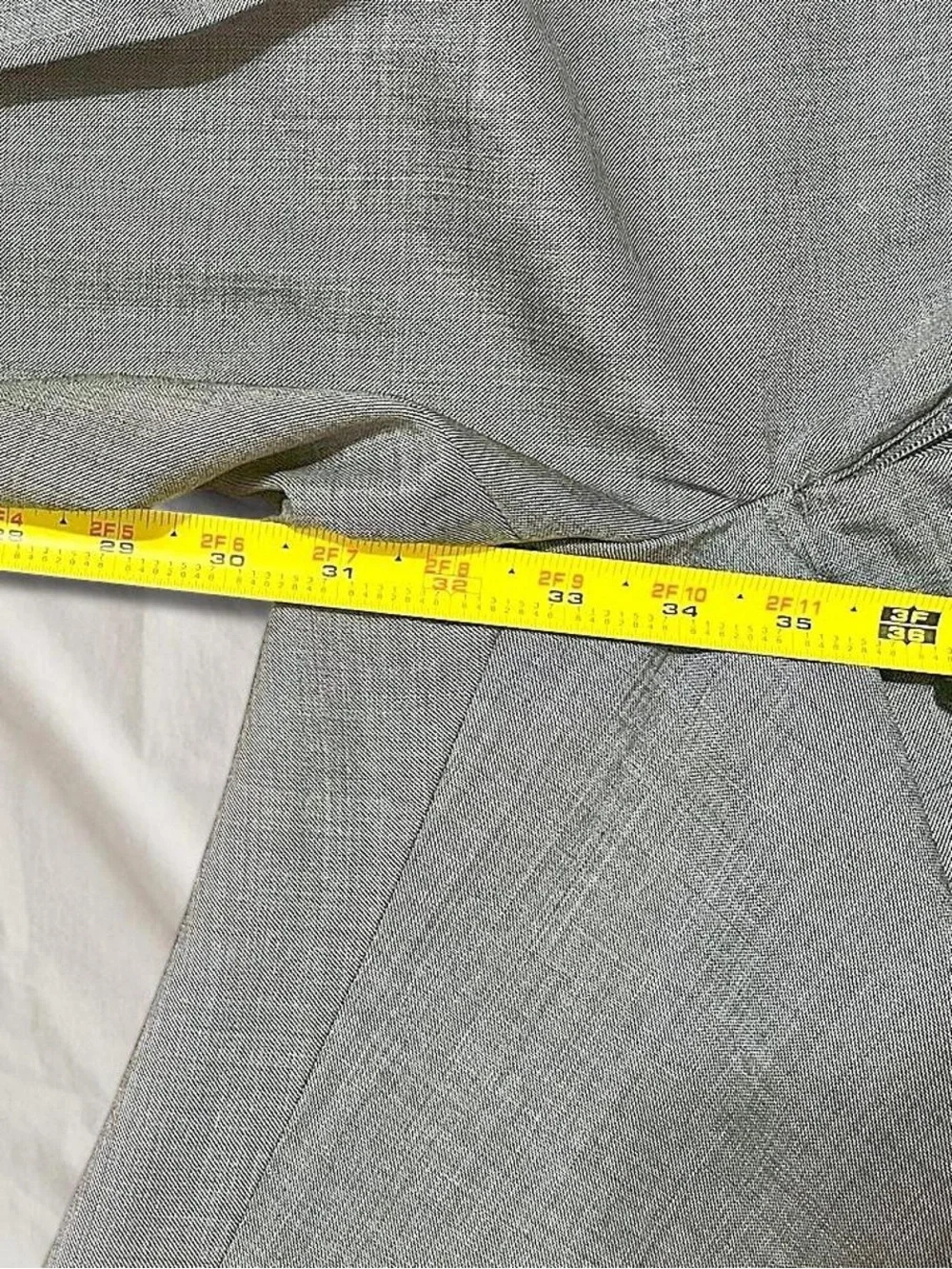 Joseph Abboud Reserve Men’s Wool Suit Trousers Gray Super 120’s Italian Fabric